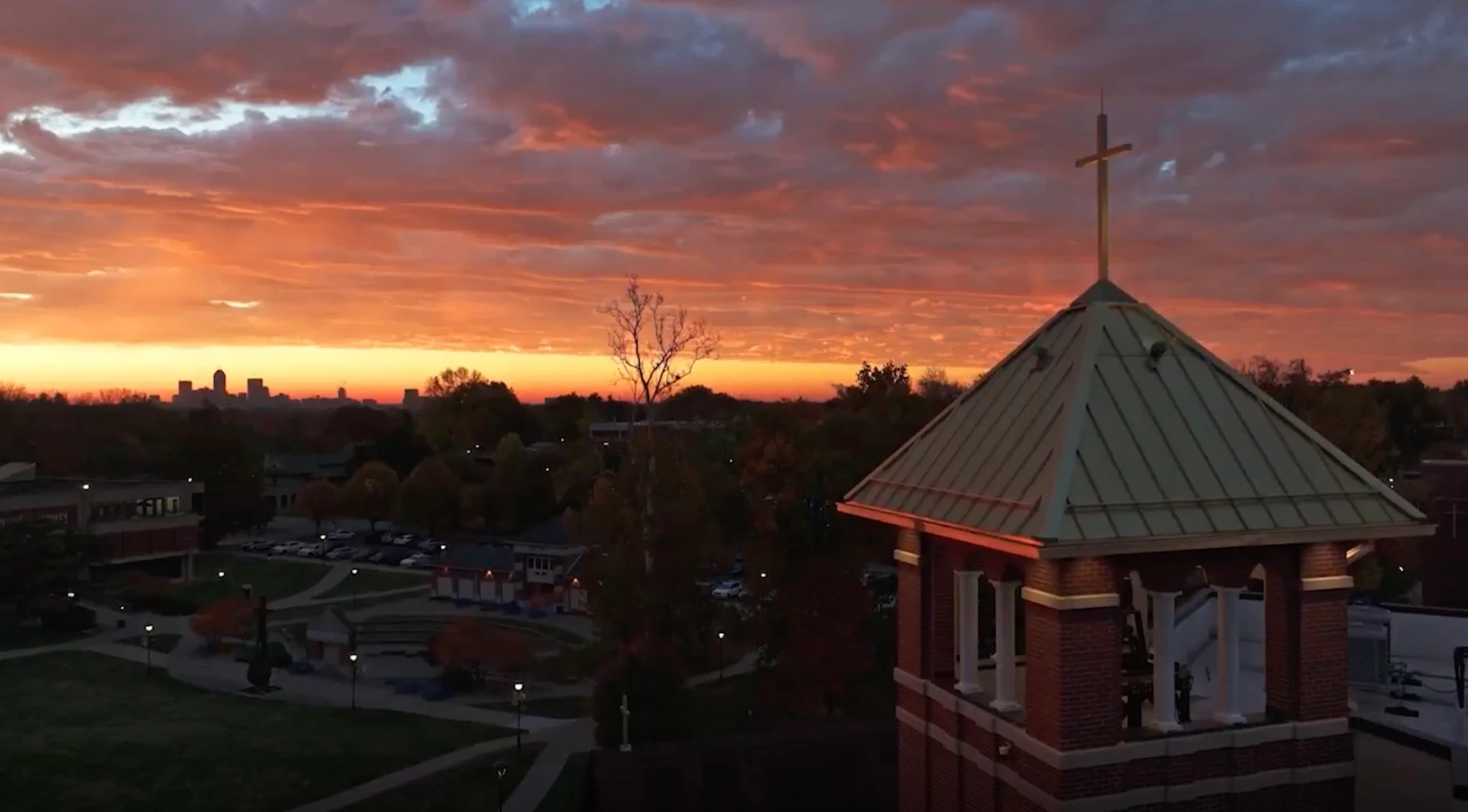 Front view of Marian University - Indiana