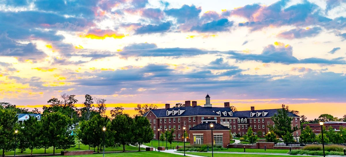 The Miami University campus grounds