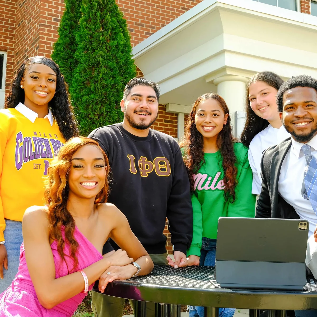 Miles College community on campus