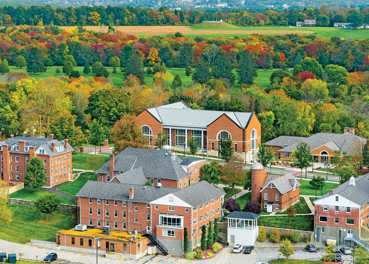 Nichols College campus from the outside