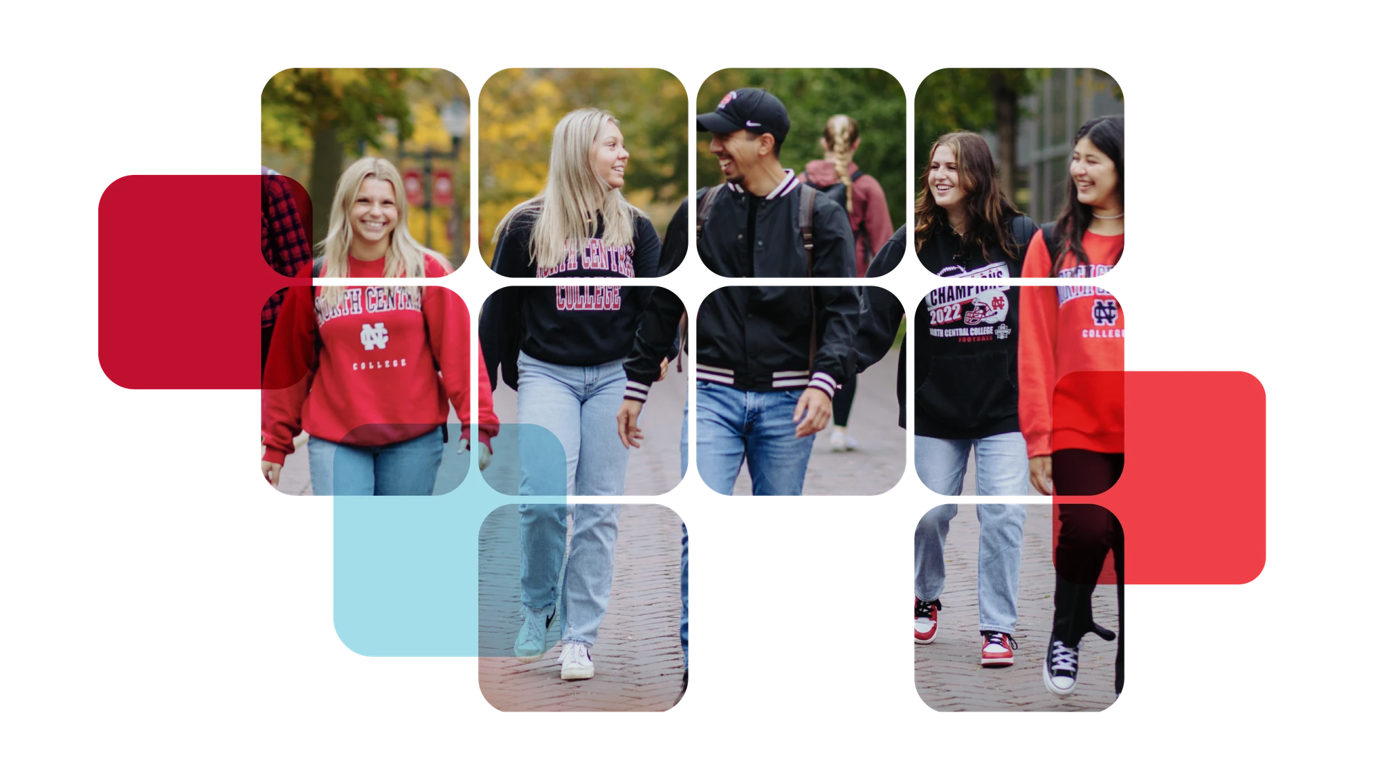 Students at North Central College