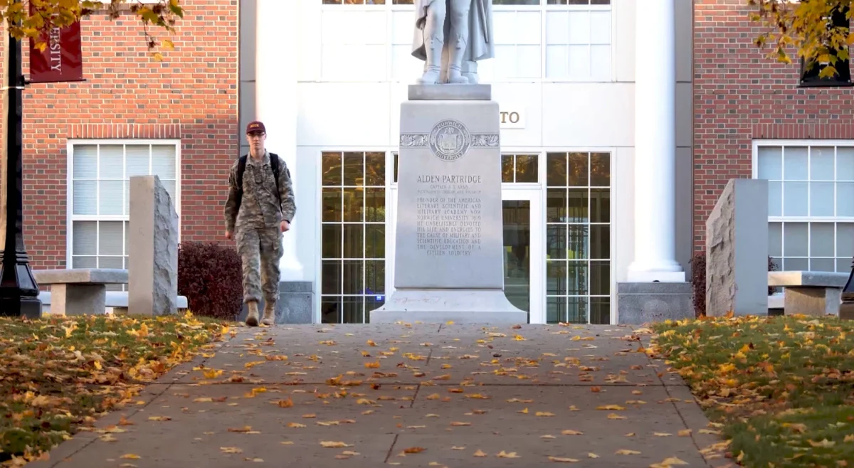 The Norwich University campus grounds