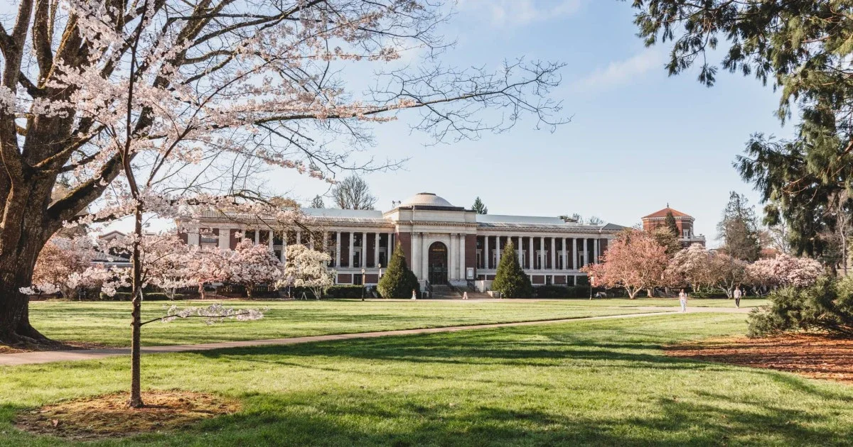 Oregon State University campus from the outside