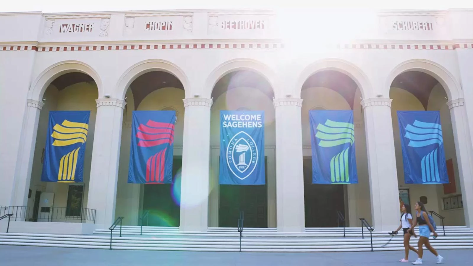 Students at Pomona College