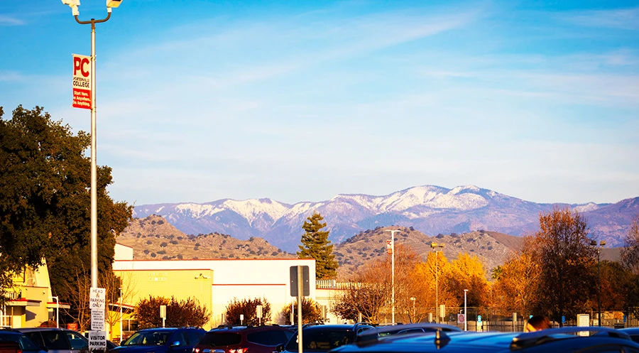 Porterville College campus from the outside