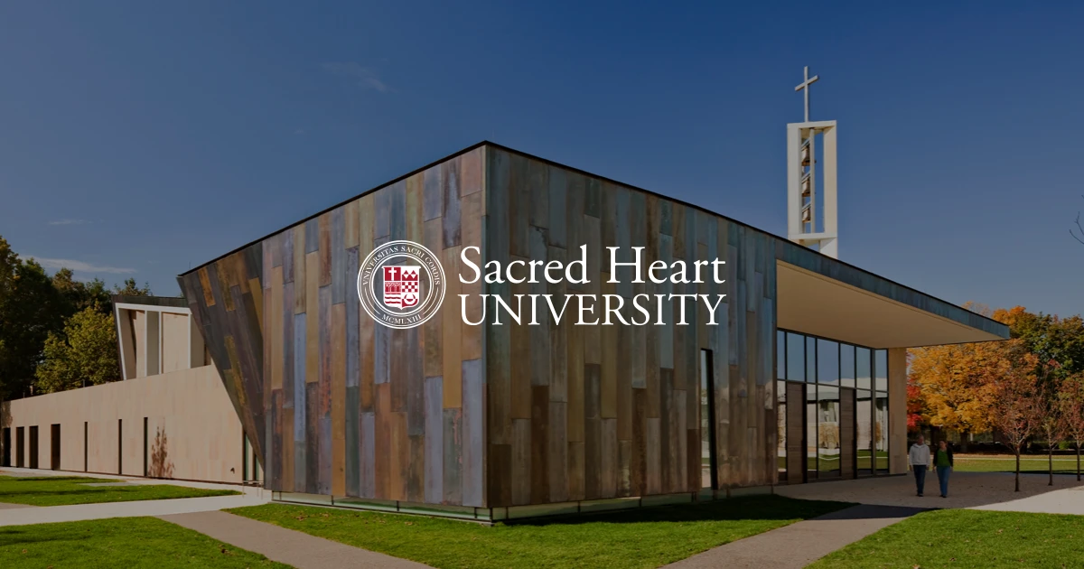 Sacred Heart University campus from the outside
