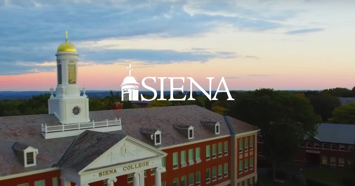 Approach to Siena University campus