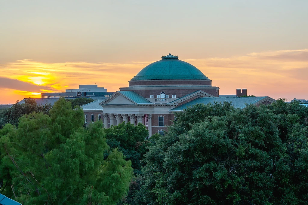 Front view of Southern Methodist University