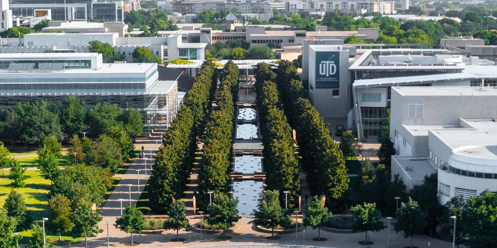 The University of Texas at Dallas main campus view