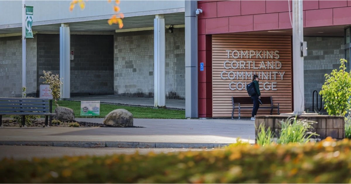 Tompkins Cortland Community College campus from the outside