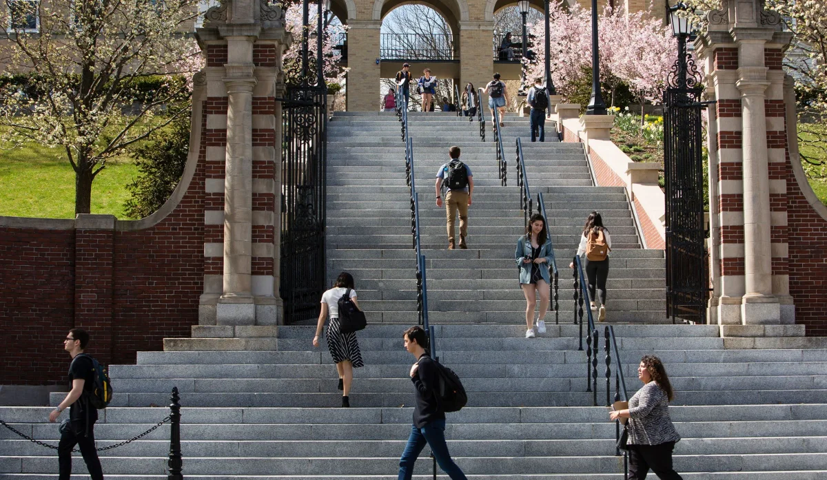 View of the Tufts University campus