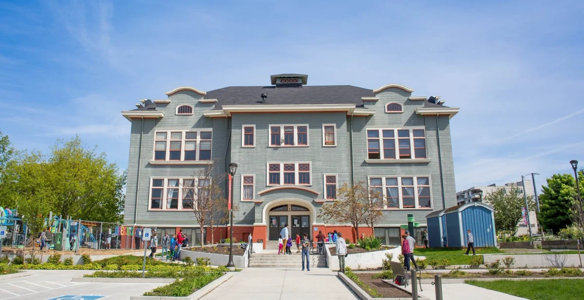 Students at University Heights Center