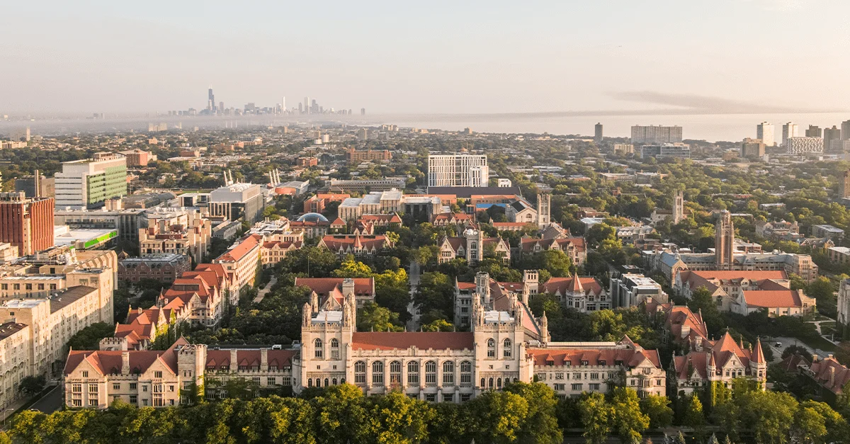 View of the University of Chicago campus