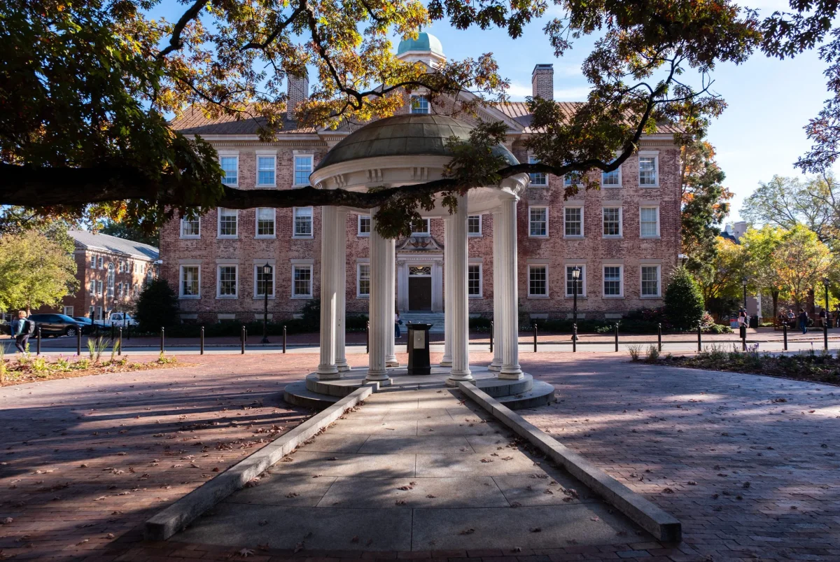 Approach to University of North Carolina at Chapel Hill campus