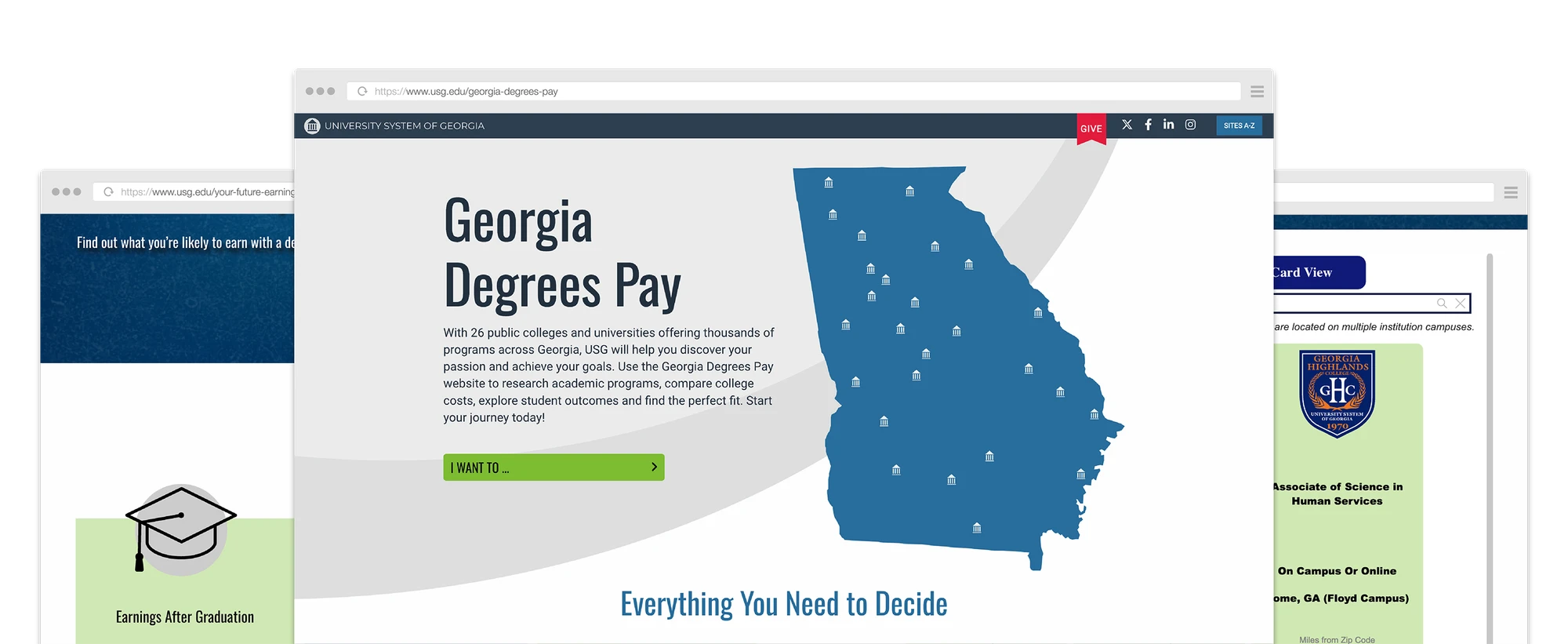 University System of Georgia community on campus
