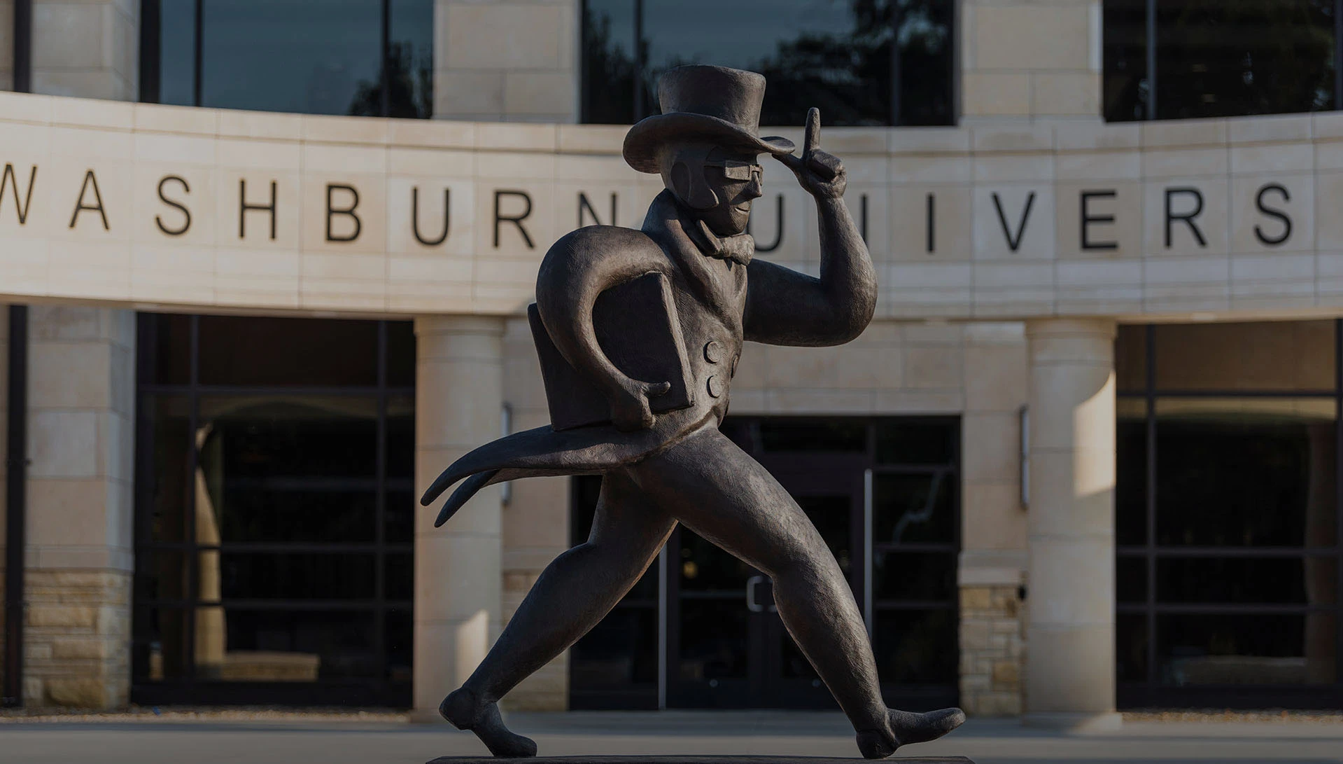 Front view of Washburn University