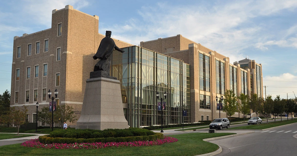The Xavier University campus grounds